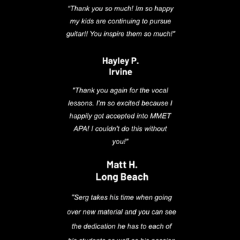 Music With Serg EF - happy costumers! - Education Near Me