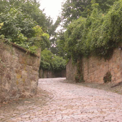 Aufstieg zum Schloss - Nur noch ein paar hundert Meter bis ganz oben!
