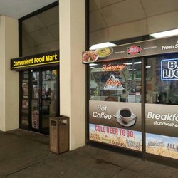 Side view of store