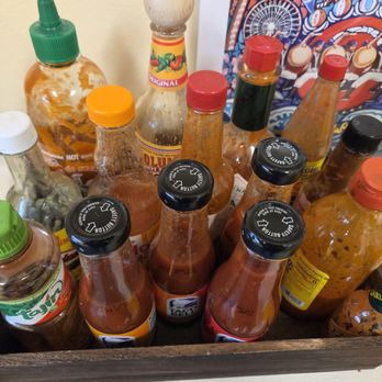 Taco Rice Hawaii - Hot sauce selection - Japanese Near Me - Honolulu, Hawaii Taco Rice Hawaii - Hot sauce selection - Japanese Near Me - Honolulu, Hawaii