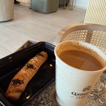 Qamaria Yemeni Coffee - Chicken roll and Adeni tea - Coffee & Tea Near Me - Plano, Texas