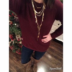 Apricot Lane - Loving my comfy sweater!! It was perfect for our xmas party!