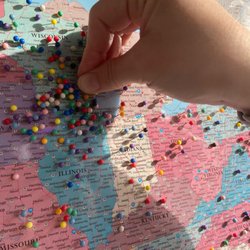 Sugar Troll - Cute little map to put a pin and show where you are from!