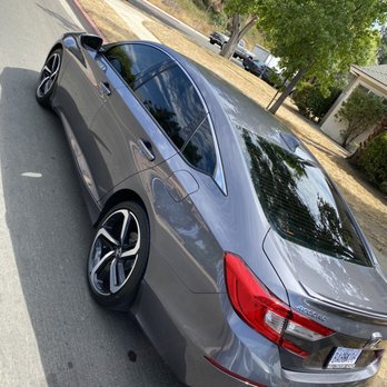 Midnight Window Tint - 2020 Honda Accord Sport.  Ceramic Tint - Limo Tint all around! - Car Window Tinting Near Me - Lancaster, California