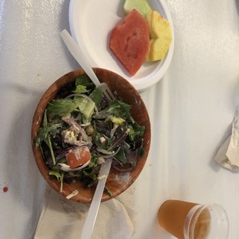 Mario's Catering - Mixed Salad with all the fixings, with fruit for dessert! - Caterers Near Me