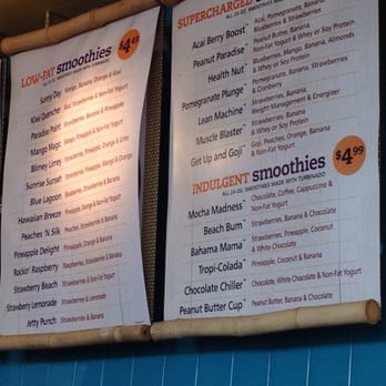 Tropical Smoothie Cafe - Their smoothie menu - Juice Bars & Smoothies Near Me - Norfolk, Virginia Tropical Smoothie Cafe - Their smoothie menu - Juice Bars & Smoothies Near Me - Norfolk, Virginia