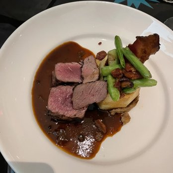 Coyote Cafe - Tellicherry Peppered Elk Tenderloin - New American Near Me - Santa Fe, New Mexico Coyote Cafe - Tellicherry Peppered Elk Tenderloin - New American Near Me - Santa Fe, New Mexico