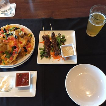 Maggie McFly's - Happy hour nachos + beef skewers! - New American Near Me - Virginia Beach, Virginia Maggie McFly's - Happy hour nachos + beef skewers! - New American Near Me - Virginia Beach, Virginia
