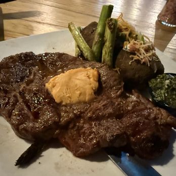 Ten Tavern - Chipotle Ribeye with Chimichurri Sauce on the side - American Near Me - Clovis, California Ten Tavern - Chipotle Ribeye with Chimichurri Sauce on the side - American Near Me - Clovis, California