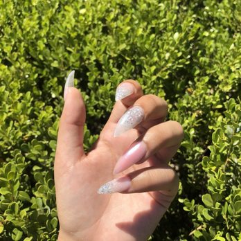 Carnation Nails - Nails by Paul powder ombré - Nail Salons Near Me - Tarzana, California