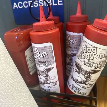 Hog Heaven Bar-B-Q - All the BBQ sauces right at your table. Highly recommend the Smokey. - Barbeque Near Me - Daytona Beach, Florida Hog Heaven Bar-B-Q - All the BBQ sauces right at your table. Highly recommend the Smokey. - Barbeque Near Me - Daytona Beach, Florida