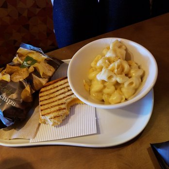 Panera Bread - Mac n cheese, grilled cheese sandwich, and chips. Sencond usual that I get here - Sandwiches Near Me - Hanford, California