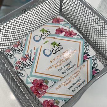 Oasis Nails and Spa - Business Card - Nail Salons Near Me - Raleigh, North Carolina Oasis Nails and Spa - Business Card - Nail Salons Near Me - Raleigh, North Carolina