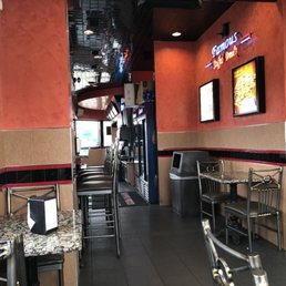 the inside of a restaurant