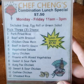 Chef Cheng's Chinese Restaurant - Lunch special menu - Chinese Near Me - Elko, Nevada Chef Cheng's Chinese Restaurant - Lunch special menu - Chinese Near Me - Elko, Nevada