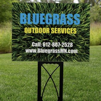 Bluegrass Outdoor Services - a sign for bluegrass outdoor services - Snow Removal Near Me Bluegrass Outdoor Services - a sign for bluegrass outdoor services - Snow Removal Near Me