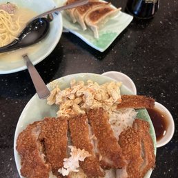 Katsu combo with ramen and gyoza
