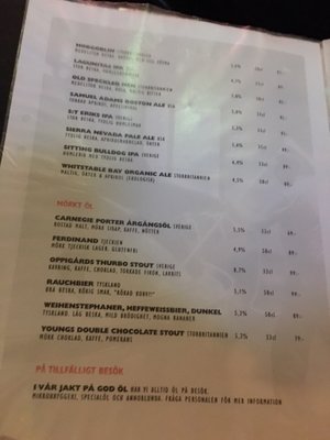 Menu photo 1 Gloria's Lund, AB