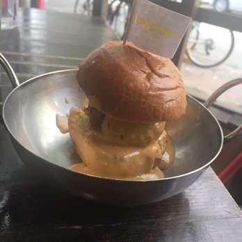 Sienna Mercato - Chicken meatball with crack sauce slider - Italian Near Me - Pittsburgh, Pennsylvania