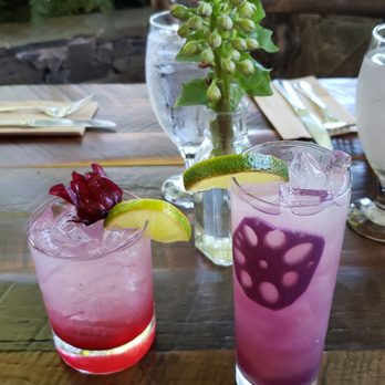 High Hand Cafe - Hibiscus Mule on the left, Tropical Fusion on the right. - New American Near Me - Loomis, California High Hand Cafe - Hibiscus Mule on the left, Tropical Fusion on the right. - New American Near Me - Loomis, California