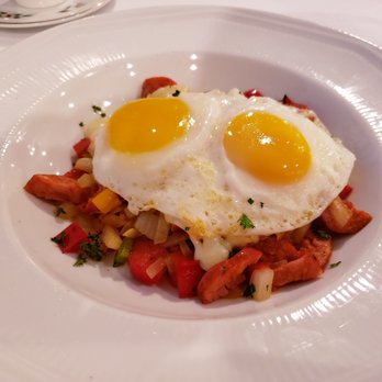 The Regency Room - Fried Eggs & Andouille Hash - New American Near Me - Roanoke, Virginia The Regency Room - Fried Eggs & Andouille Hash - New American Near Me - Roanoke, Virginia