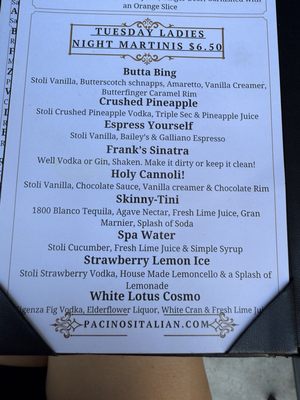 Menu photo 5 Pacino's Restaurant Mesa, AZ Menu photo 5 Pacino's Restaurant Mesa, AZ