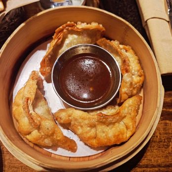 Immigrant Food Ballston - CHICKEN DUMPLINGS (4 PC) Ponzu - New American Near Me - Arlington, Virginia Immigrant Food Ballston - CHICKEN DUMPLINGS (4 PC) Ponzu - New American Near Me - Arlington, Virginia