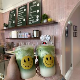 Banana matcha & birthday matcha Banana matcha & birthday matcha
