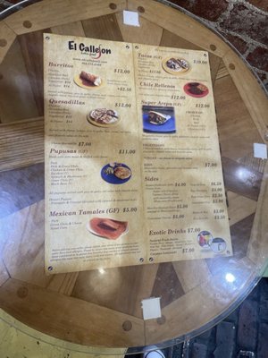 Menu photo 1 El Callejon Golden, CO Menu photo 1 El Callejon Golden, CO