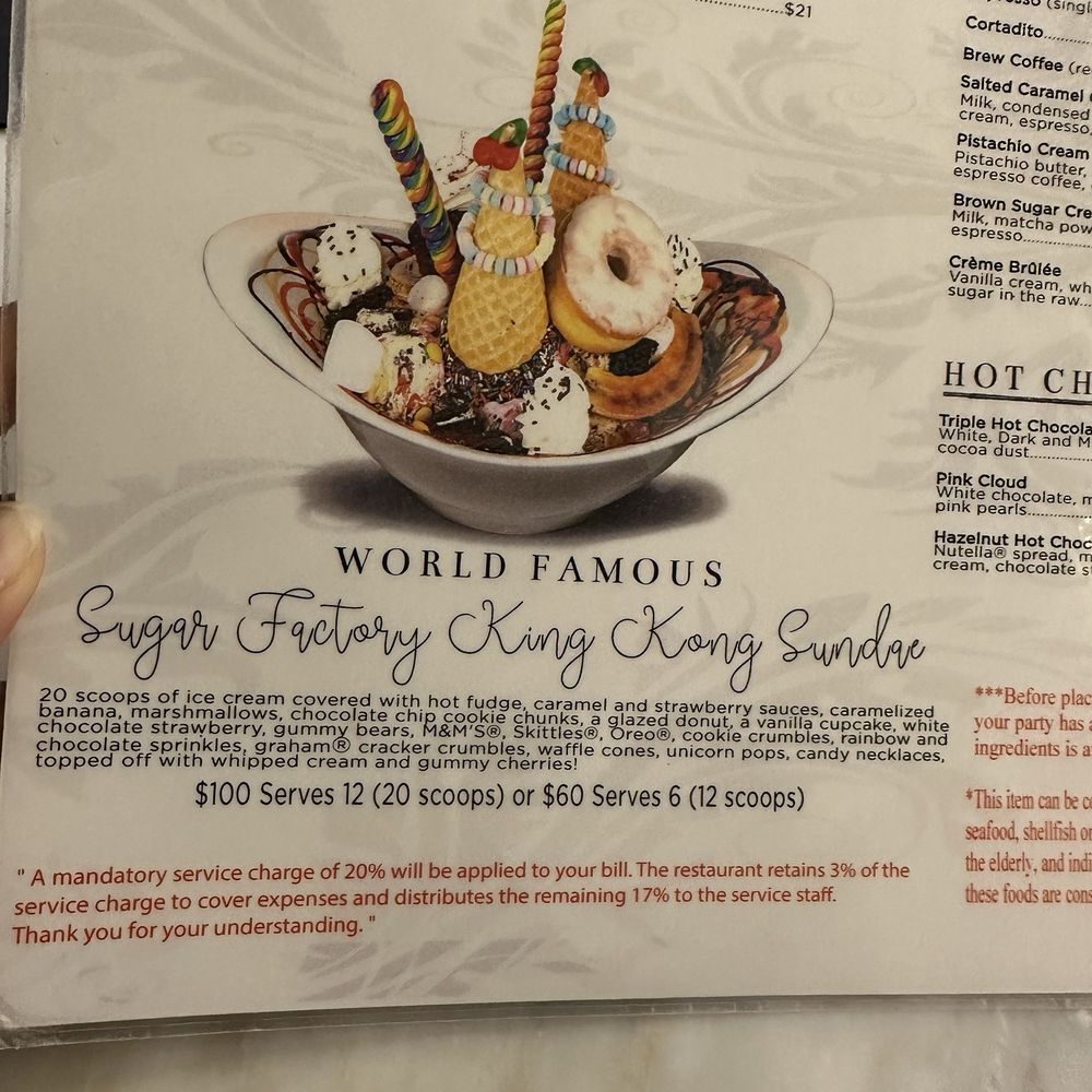 Sugar Factory - Queens - King Kong Sundae Go big on ice cream and toppings you deserve it! - Desserts Near Me - Jamaica, New York