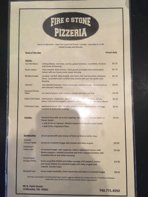 Menu photo 4 Fire & Stone Pizzeria Chillicothe, OH