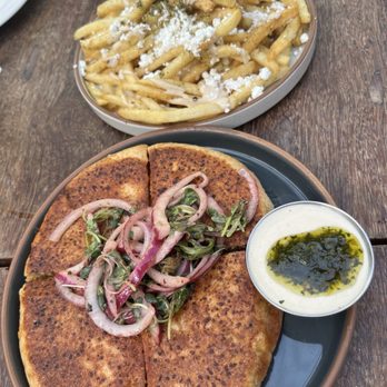 Sabine Cafe and Bar - Beef areyes and zaatar fries - Cafes Near Me - Seattle, Washington Sabine Cafe and Bar - Beef areyes and zaatar fries - Cafes Near Me - Seattle, Washington