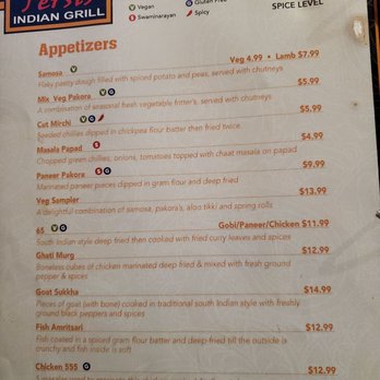 Persis - Menu - Indian Near Me - Augusta, Georgia