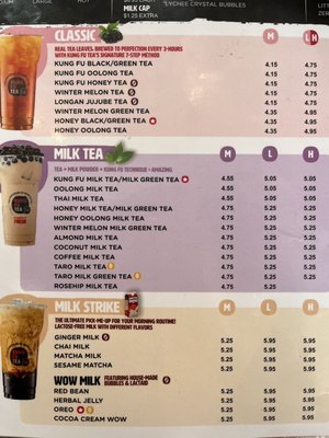 Menu photo 1 Kung Fu Tea Dallas, TX Menu photo 1 Kung Fu Tea Dallas, TX