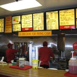 Menu and counter area