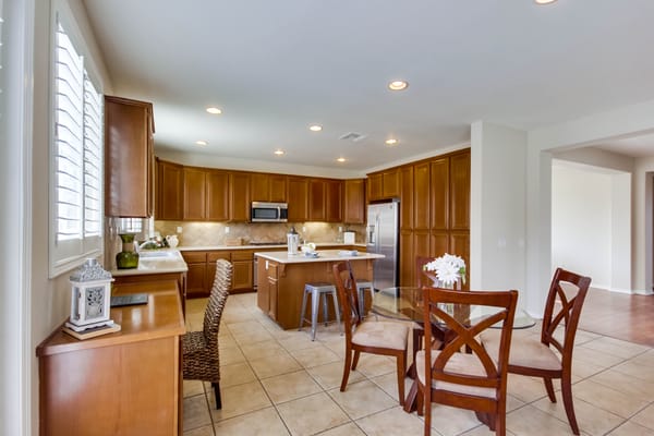 Photo of Sherry Kotvis - Carrington Real Estate Services - Menifee, CA, US. Cloverdale has gourmet kitchen and great room