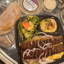 Falafel & Grill - Kofta Kabob Plate Baba Ghanoush