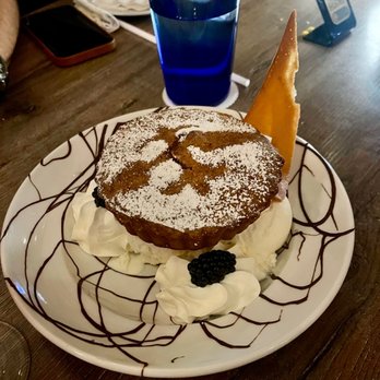 Montecatini Restaurant - Tarta Santiago and Ice cream  "Overloaded" - Italian Near Me - Miami, Florida