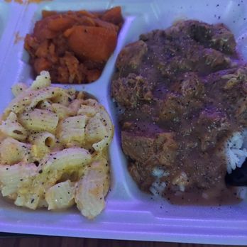 Mama Nem Southern Kitchen - Beef tips and rice, yams, and mac - Southern Near Me - Birmingham, Alabama Mama Nem Southern Kitchen - Beef tips and rice, yams, and mac - Southern Near Me - Birmingham, Alabama
