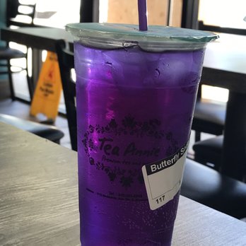 Tea Annie - butterfly pea soda after stirring 7.23.19 - Bubble Tea Near Me - Los Altos , California Tea Annie - butterfly pea soda after stirring 7.23.19 - Bubble Tea Near Me - Los Altos , California