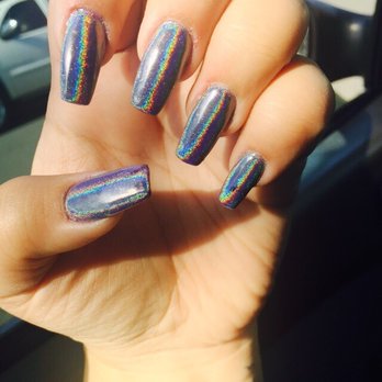 Five Star Nails - Coffin Chrome Nails done by Jennifer - Skin Care Near Me - Stanton, California
