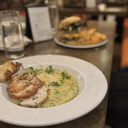 Risotto with chicken