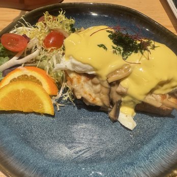 SOHO Modern Japanese - Miso Mushroom Benedict - Japanese Near Me - Fremont, California