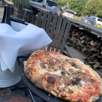 Watershed - Mushroom pizza - New American Near Me - Mill Valley, California