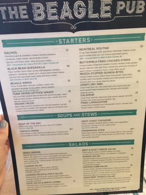Menu photo 6 The Beagle Pub Victoria, BC