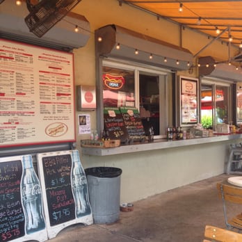 Dogma Grill - menu board / counter - Hot Dogs Near Me - Miami, Florida