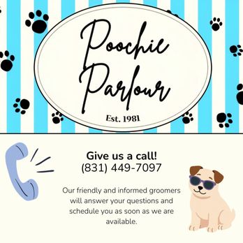 Poochie Parlour - Call or text us any time! - Pet Groomers Near Me - Marina, California