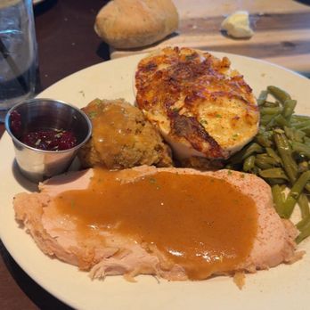Cherokee Grill - Meal before I touched it - don't come here for Thanksgiving - gross - Steakhouses Near Me - Gatlinburg, Tennessee Cherokee Grill - Meal before I touched it - don't come here for Thanksgiving - gross - Steakhouses Near Me - Gatlinburg, Tennessee