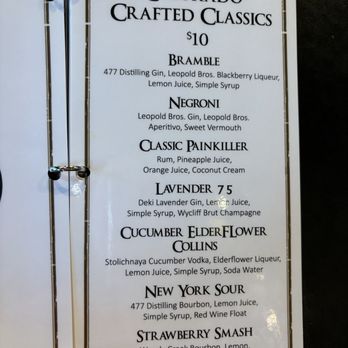 The Tavern at St. Michael's Square - Colorado crafted cocktails menu Mar 2024 - New American Near Me - Greeley, Colorado