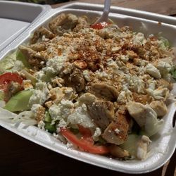 Greek Pastry Shop - #1 Gyros - Greek Salad with Chicken. Delicious!
